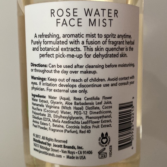 PEARLESSENCE ~ ROSE WATER Hydrating face mist - Picture 2 of 2